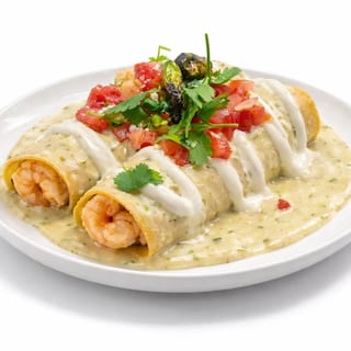 Shrimp Suiza Enchiladas